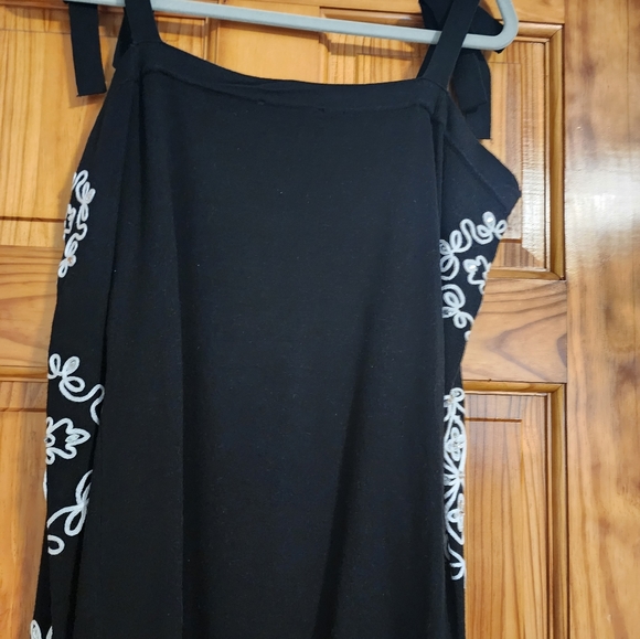 INC black and white embellished cold shoulder sweater, large. New without tags. - Picture 2 of 7